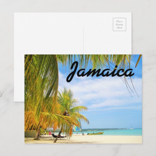 Jamaica Beach Briefkaart (Voorkant / Achterkant)