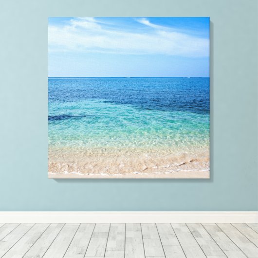 Jamaica Beach Canvas Afdruk (Insitu (Houten vloer))