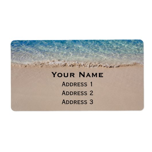 Jamaica Beach Etiket (Voorkant)