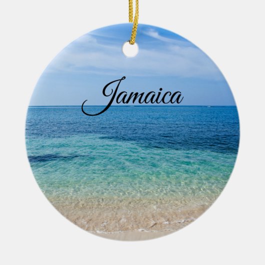 Jamaica Beach Keramisch Ornament (Voorkant)