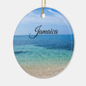 Jamaica Beach Keramisch Ornament (Links)