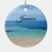 Jamaica Beach Keramisch Ornament (Achterkant)