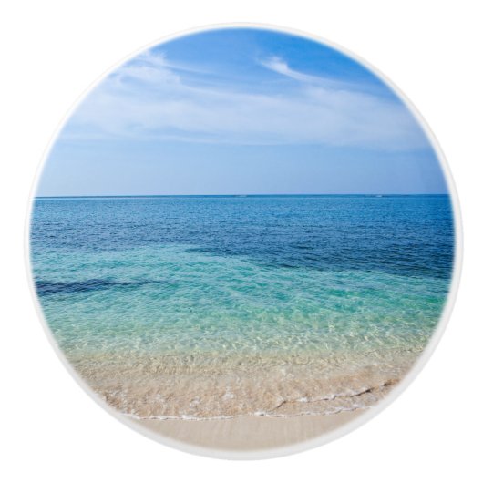 Jamaica Beach Keramische Knop (Voorkant)
