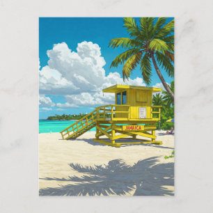 Jamaica Beach Lifeguard Shack Briefkaart