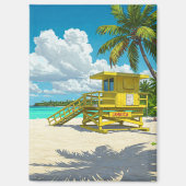 Jamaica Beach Lifeguard Shack Magneet (Voorkant)