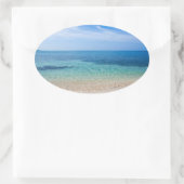 Jamaica Beach Ovale Sticker (Tas)