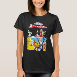 Jamaica Beach Sun Retro Reis T-Shirt