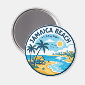 Jamaica Beach Texas Magneet (Voorkant / Achterkant)