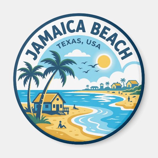 Jamaica Beach Texas Magneet (Voorkant)