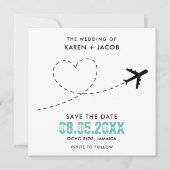 Jamaica Bestemming Huwelijksfoto Save the Date (Voorkant)