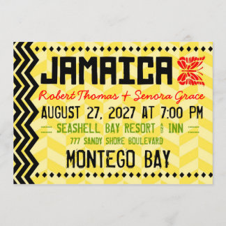 JAMAICA-bestemmingsuitnodiging Kaart