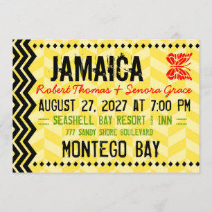 JAMAICA-bestemmingsuitnodiging Kaart