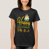 Jamaica Birthday Cake Happy Birthday 2 T-shirt (Voorkant)