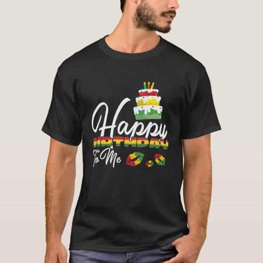 Jamaica Birthday Cake Happy Birthday voor me 1 T-shirt (Voorkant)