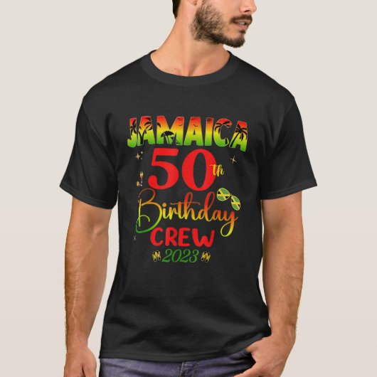 Jamaica Birthday Trip Matching Group 2023 T-shirt (Voorkant)