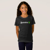 Jamaica Blackletter Jamaican Flag T-shirt (Voorkant volledig)