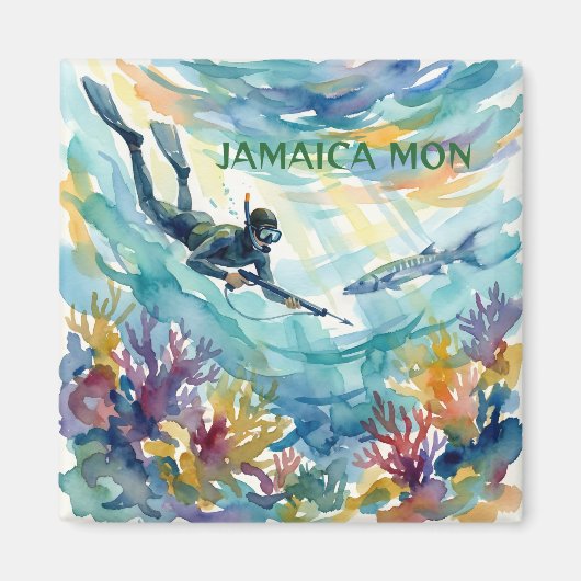 Jamaica blij magneet (Voorkant)