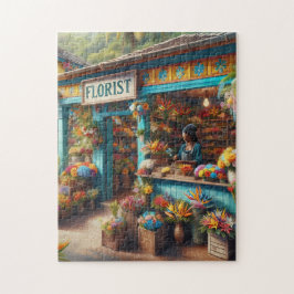 Jamaica bloemenwinkel buiten legpuzzel