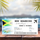 Jamaica Boarding Pass Bestemming Bruiloft Kaart