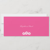 Jamaica Boarding Pass Roze & Sinaasappel Save the Save The Date (Achterkant)