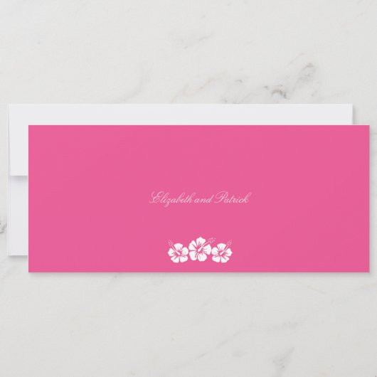 Jamaica Boarding Pass Roze & Sinaasappel Save the Save The Date (Achterkant)