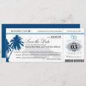Jamaica Boarding Pass Save the Date (Voorkant / Achterkant)