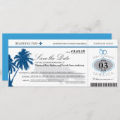 Jamaica Boarding Pass Save the Date (Voorkant / Achterkant)