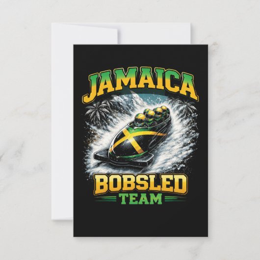 Jamaica Bobsled Team Bedankkaart (Voorkant)