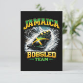 Jamaica Bobsled Team Bedankkaart (Staand voorkant)
