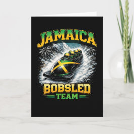 Jamaica Bobsled Team Feestdagen Kaart