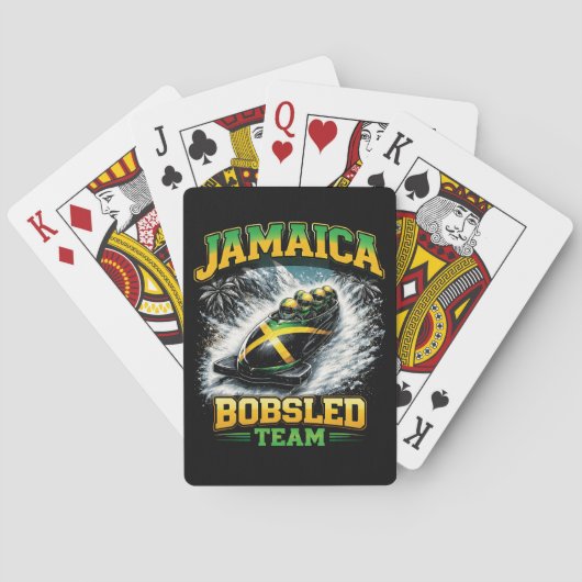 Jamaica Bobsled Team Pokerkaarten (Achterkant)