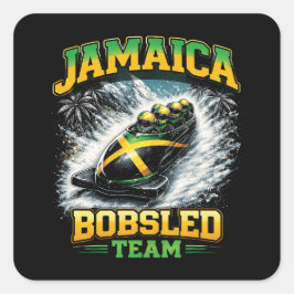 Jamaica Bobsled Team Vierkante Sticker