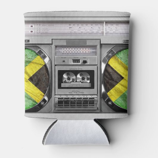 Jamaica-boombox Blikjeskoeler (Voorkant)