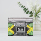 Jamaica-boombox Briefkaart (Staand voorkant)