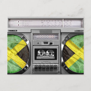 Jamaica-boombox Briefkaart