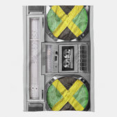Jamaica-boombox Theedoek (Verticaal)