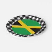 Jamaica-Bord, buffelpleister en Jamaicaanse vlag Papieren Bordje (Gekanteld)