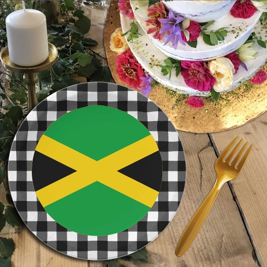 Jamaica-Bord, buffelpleister en Jamaicaanse vlag Papieren Bordje