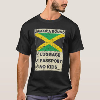 Jamaica Bound Luggage Paspoortnr. Kinder reisbilje T-shirt