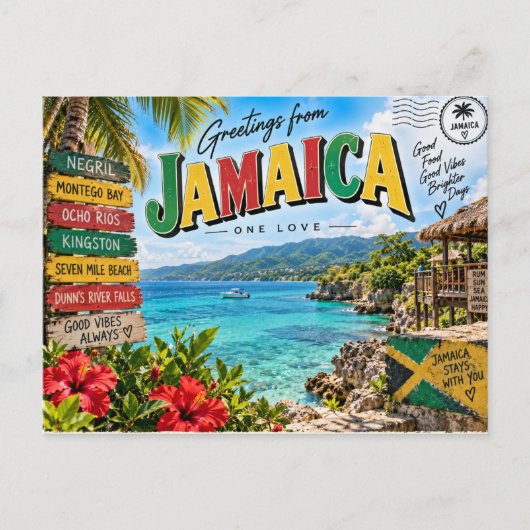 Jamaica Briefkaart (Voorkant)