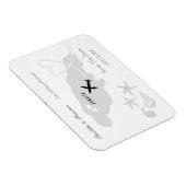 Jamaica bruiloft bestemming Save the Date Magneet (Rechterzijde)