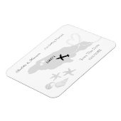 Jamaica bruiloft bestemming Save the Date Magneet (Linkerzijde)