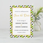 JAMAICA Bruiloft Christelijke Custom Celebration Save The Date (Staand voorkant)
