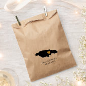 Jamaica bruiloft gunst trakteren zakken, kaart ges bedankzakje (Geknipt)