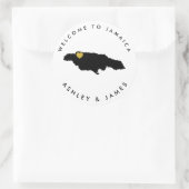 Jamaica Bruiloft Welkom Sticker voor Doos, Tas (Tas)