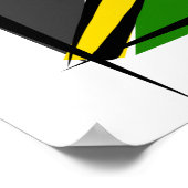 Jamaica Brush Flag Banner Poster (Hoek)