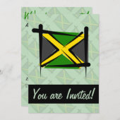 Jamaica Brush Flag Kaart (Voorkant / Achterkant)
