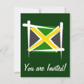 Jamaica Brush Flag Kaart (Voorkant)