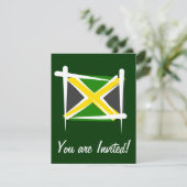 Jamaica Brush Flag Kaart (Staand voorkant)
