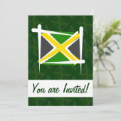 Jamaica Brush Flag Kaart (Staand voorkant)